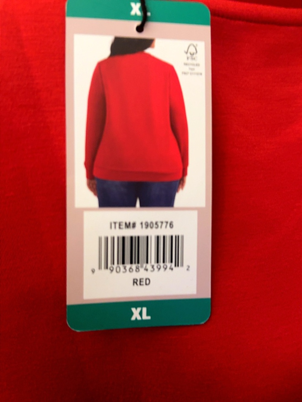 Hunter Red Embossed Logo Sweater - Picture 6 of 8